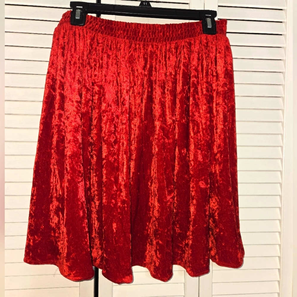 Bonjour Crushed Velvet Skirt✨